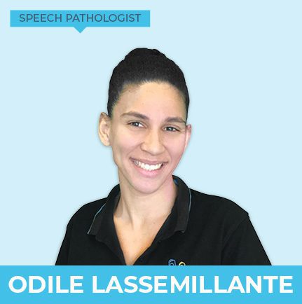 Speech pathologist Odile Lassemillante supports children at Kids First in Sydney's northern beaches