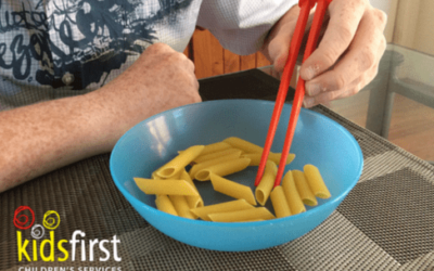 Easy fine motor skills game for children: Magic Chopsticks