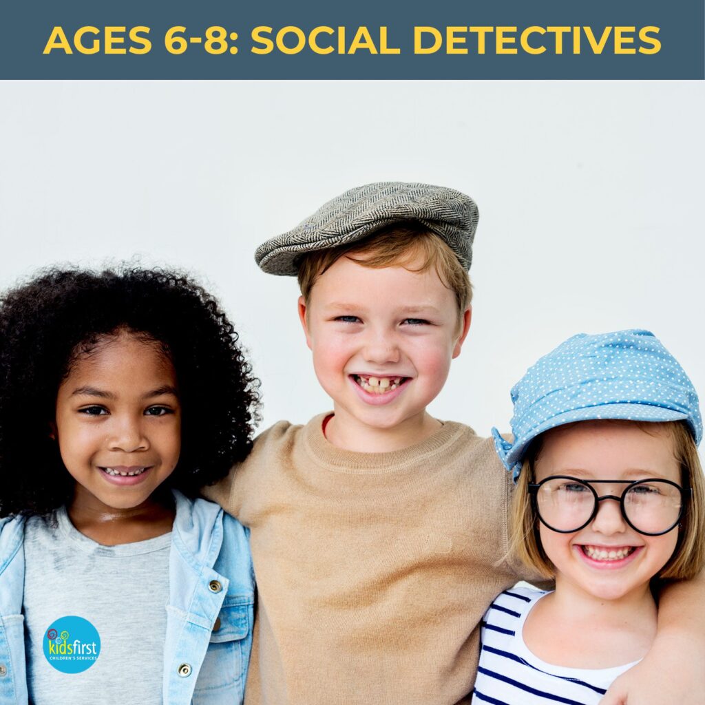 Social Detectives Social Skills groups for children aged 6 to 8 at Kids First Children's Services Brookvale