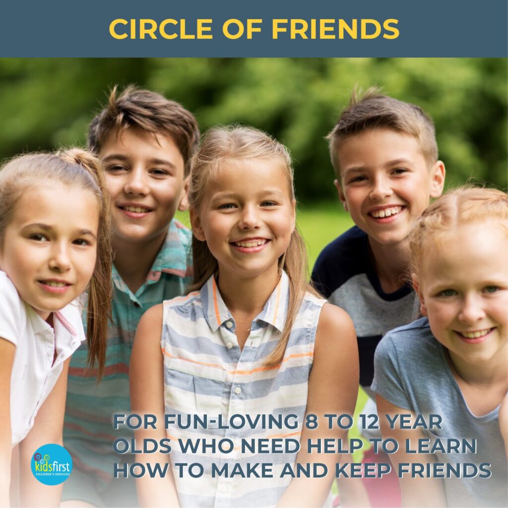 Circle of Friends Friendship Skills groups for children aged 8 to 12 at Kids First Children's Services Brookvale