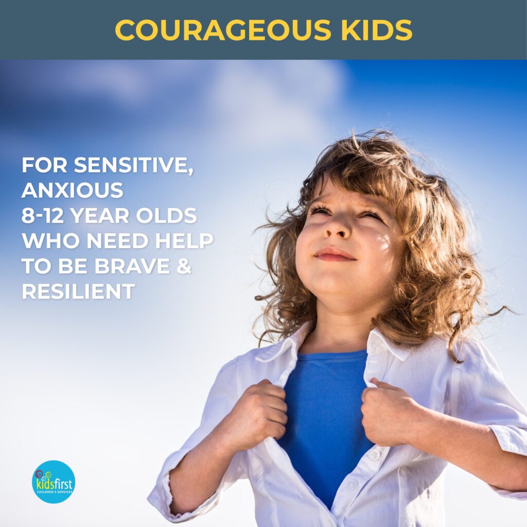 Courageous Kids Anxiety Prevention and Resilience kills groups for children aged 8 to 12 at Kids First Children's Services Brookvale