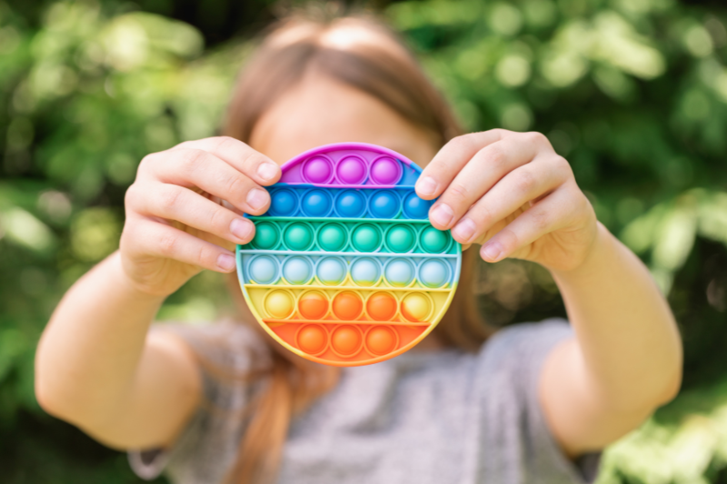 Fidget toys help children focus in the classroom